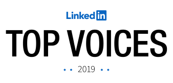 LinkedIn top voices award badge graphic