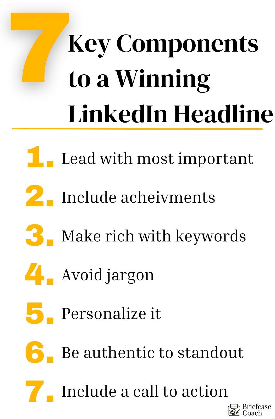 7 components to a winning linkedin headline