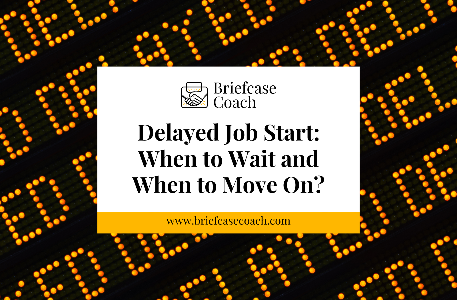 Delayed Job Start: When To Wait And When To Move On