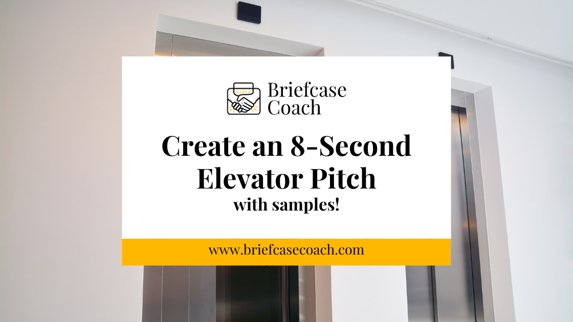 How to Create an 8-second Elevator Pitch {with samples!}