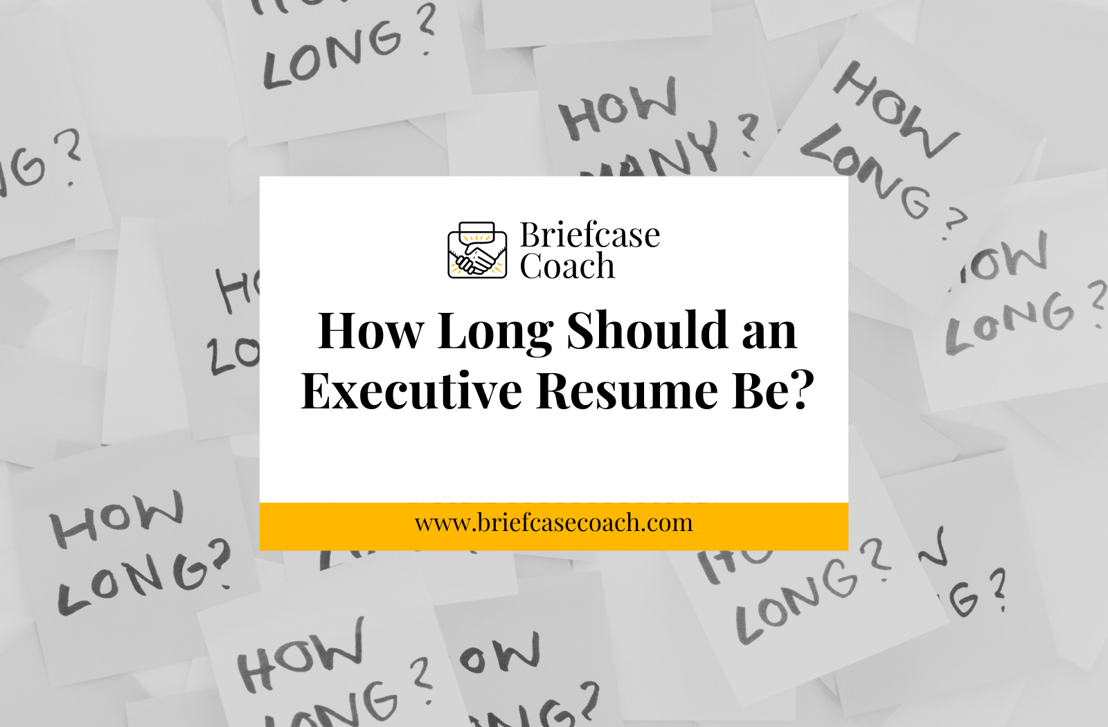 How Long Should an Executive Resume Be?