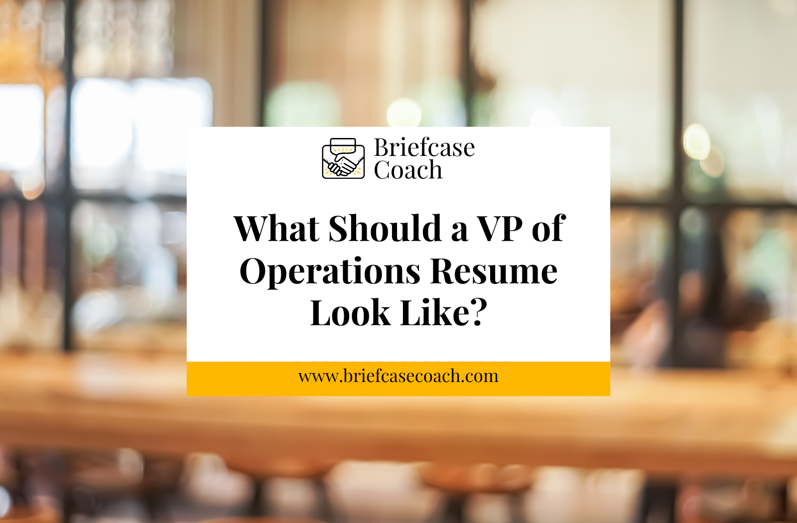 What Should a VP of Operations Resume Look Like?