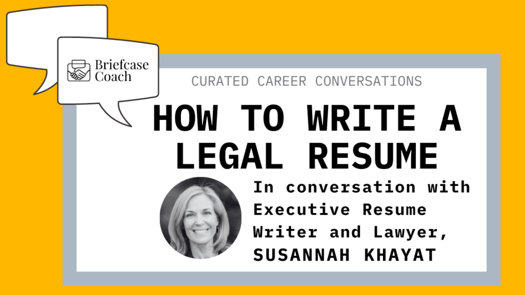 write a legal resume