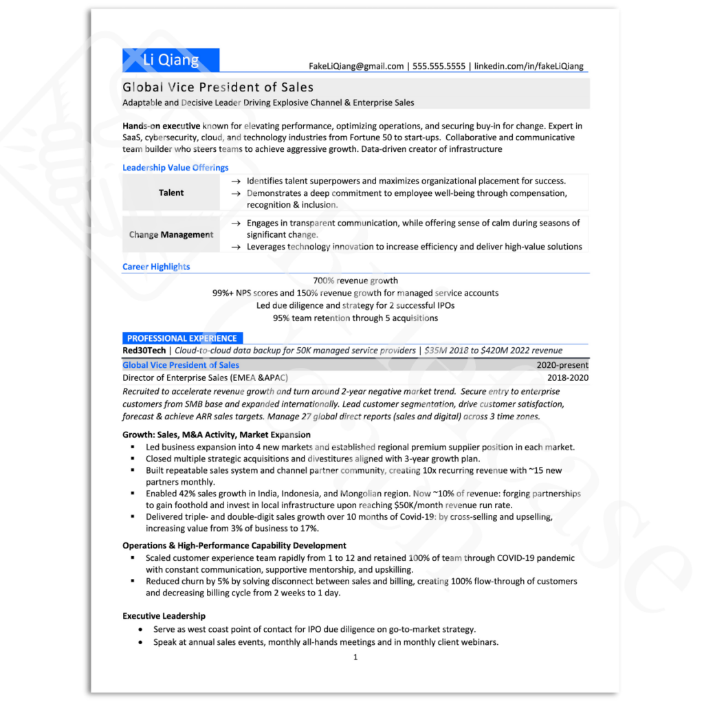 Sample Resumes Briefcase Coach Resume Writing Services