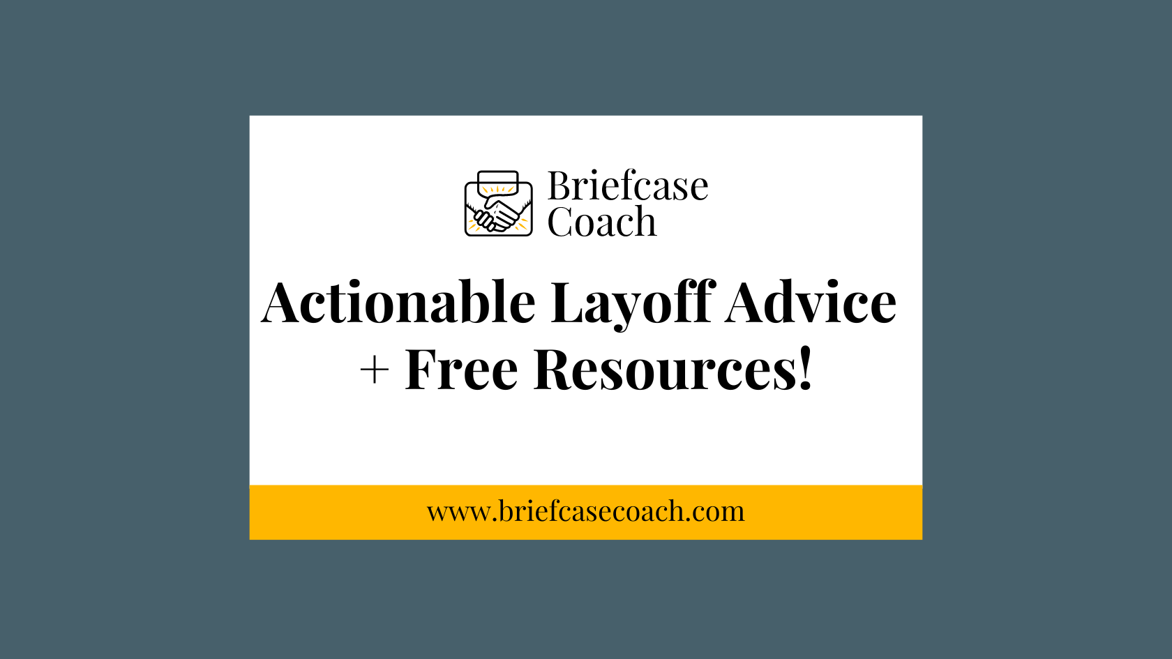 Layoff Advice: Valuable + Actionable Advice from a Job Seeker